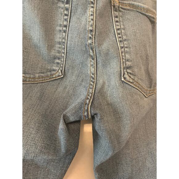 Good American Good Legs Distressed Raw Hem High Rise Skinny Straight Size 2 26 - Picture 9 of 12